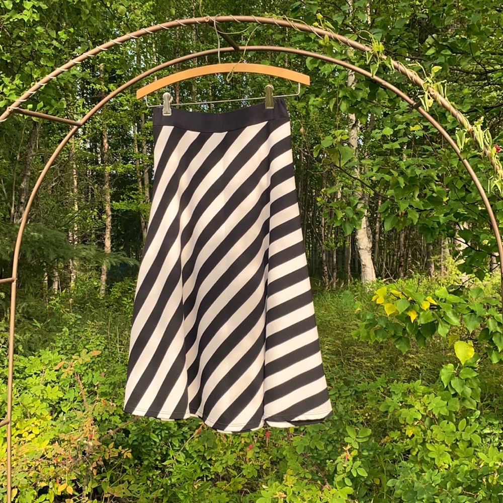 Sz small, black and white Lapis skirt